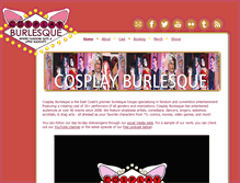 Tablet Screenshot of cosplayburlesque.com